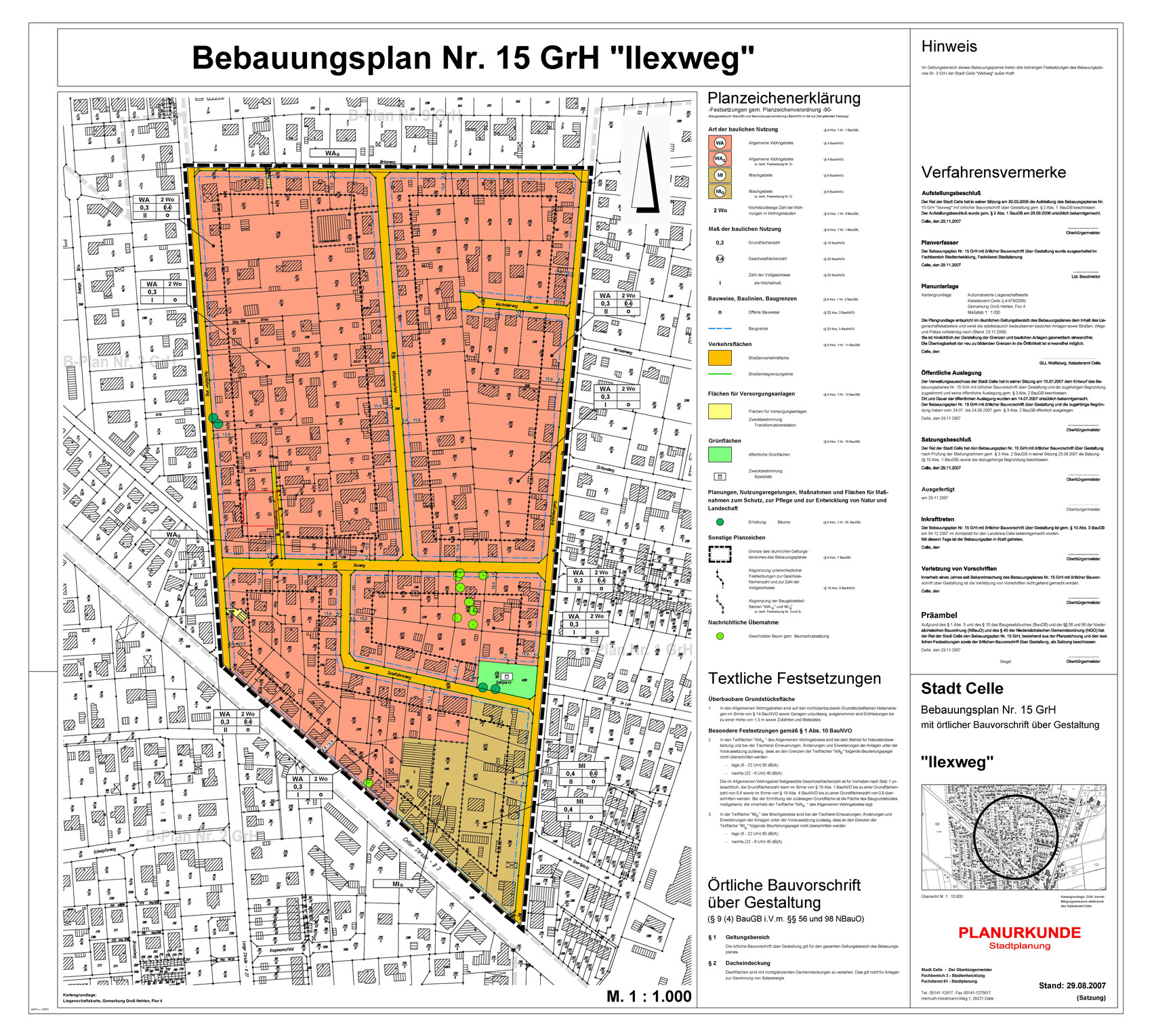 Bebauungsplan Nr. 15 GrH