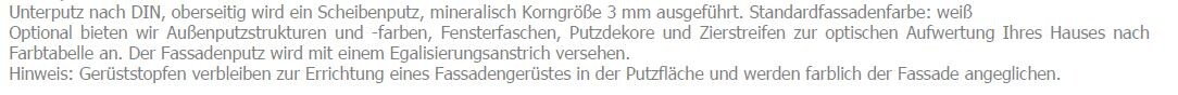 Außenfassade mit Unterputz und Scheibenputz, Fensterrahmen sichtbar