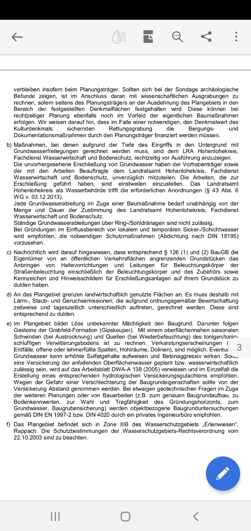 Schwarzer Text eines deutschen Gesetzestextes mit Abschnitten a–f auf einer Dokumentenseite.