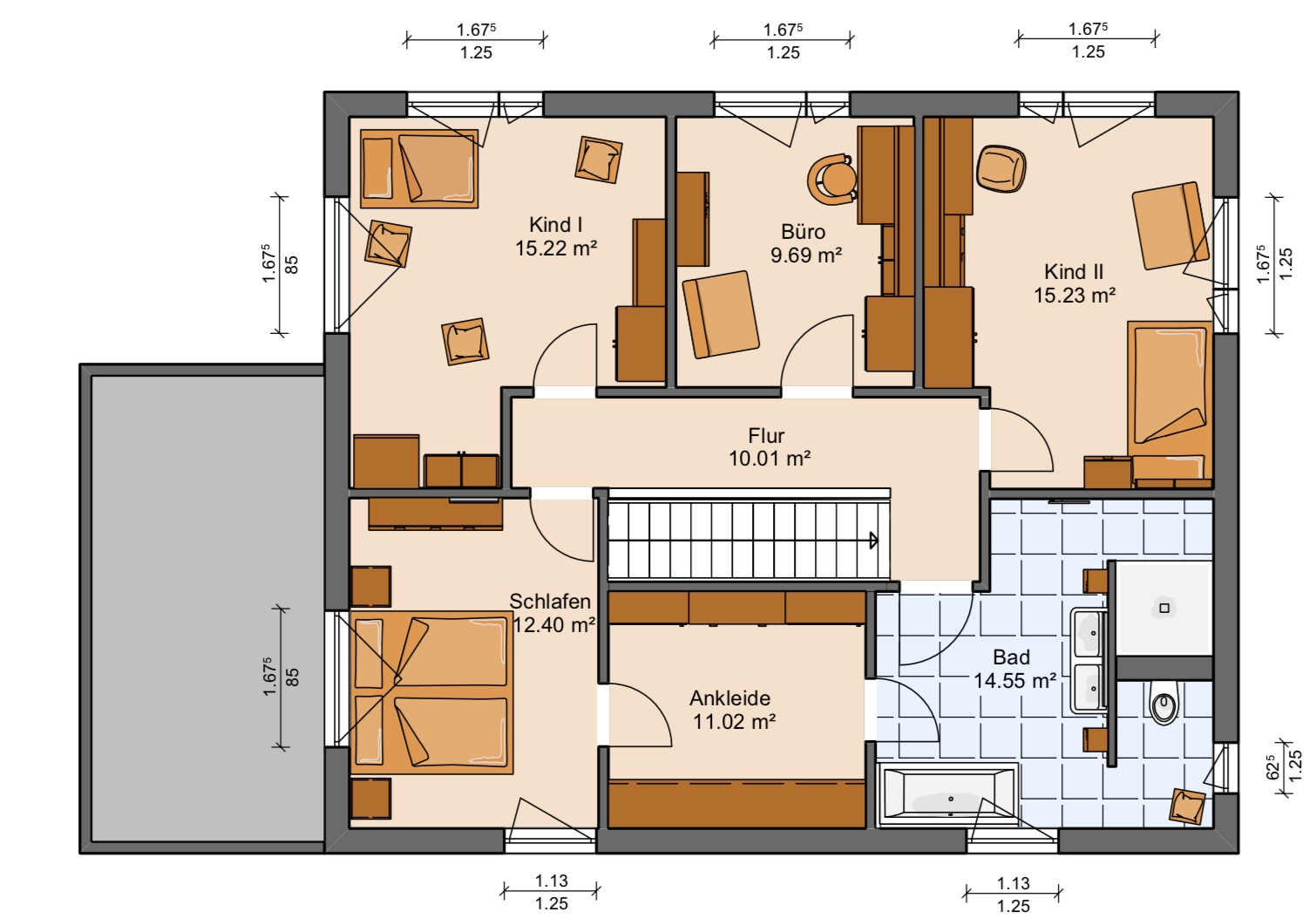 ᐅ Einfamilienhaus 170 qm / 2 Vollgeschosse mit Hanse Haus
