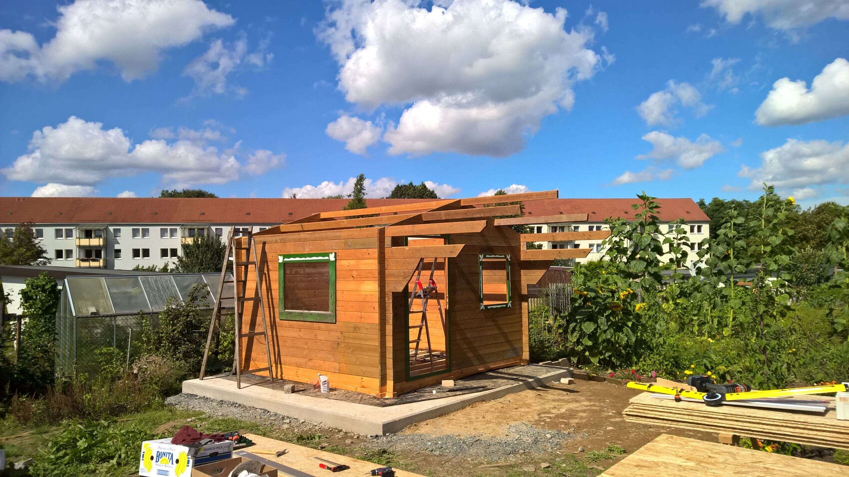 EPDM-Folie auf Gartenhaus | Erfahrungen von Bauherren und Bauexperten