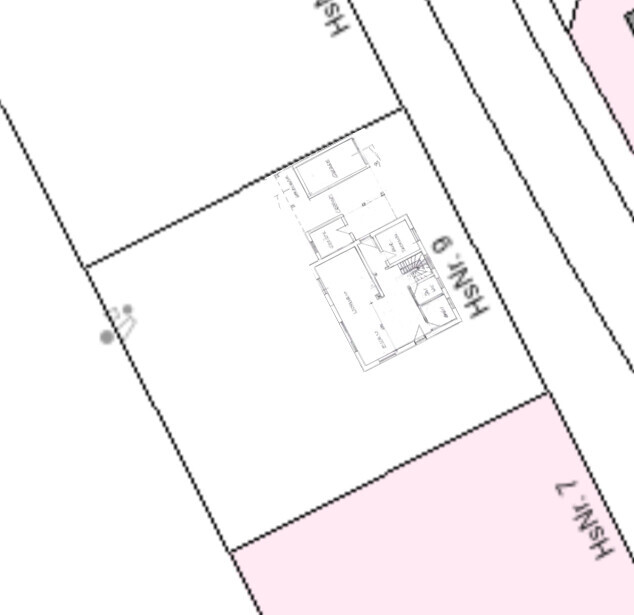2D Grundrissplan eines Hauses mit Zimmern und Eingangsbereich