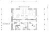 2D-Grundriss eines Hauses mit Zimmern und Fluren, Skizzenhafte Planung