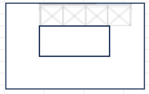 Grundrissplan eines Hauses mit Außenwand, Innenaufteilung und zentraler Kücheninsel.