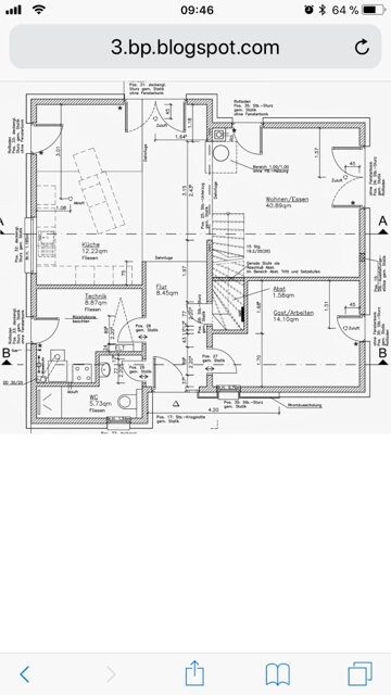 2d-grundriss-eines-wohnhauses-mit-zimmern-und-maßen
