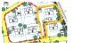 Grundstueckplan mit Hausgrundriss, Garten und Zufahrt