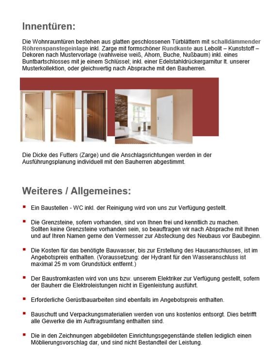 Mehrere Innenturen in unterschiedlichen Farben und Oberflaechen nebeneinander.
