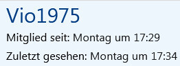 Screenshot eines Social-Media-Profils mit Benutzername und Zeitangaben