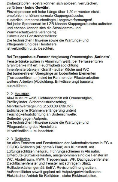 Technische Hinweise und Produktinfos zu Fenstern, Türen, Rollläden und Bauteilen.