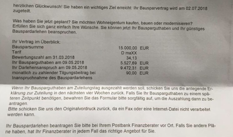 Bhw Forum Bsv Bhw Dispo Maxx Zuteilungsreif Bausparer