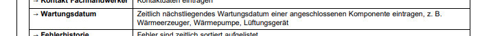 Wartungsdaten und Fehlerhistorie für Haustechnik-Komponenten wie Wärmeerzeuger.