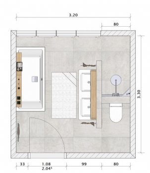 ᐅ Zwei Badezimmer Grundrisse inkl. vielgehasster T-Wand